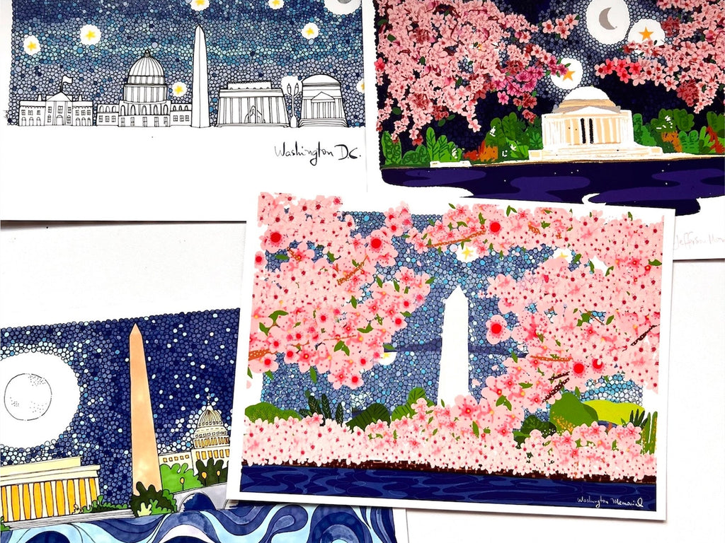 Washington DC Postcards - Set of 4 Designs