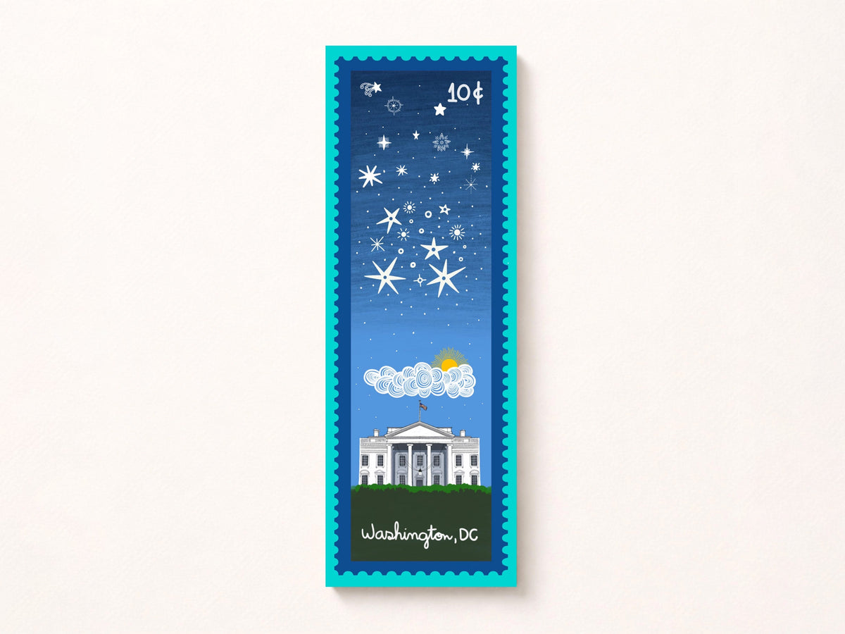 Washington Bookmarks Washington DC Stamp Bookmark White House – Jenni Bick Custom Journals