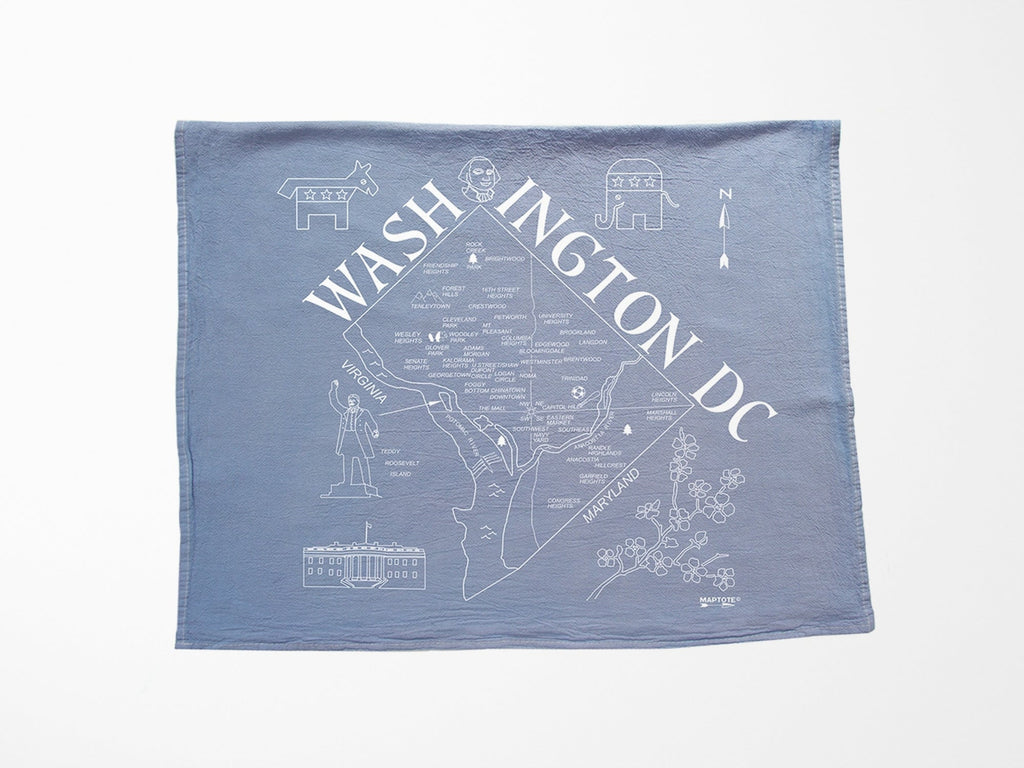 Washington DC Tea Towel - Blue