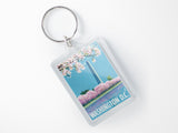 Washington Monument and Cherry Blossom Keyring