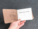 What I Love About You Leather Book