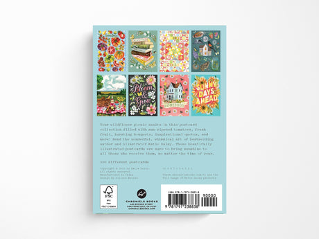 Wildflower Picnic 100 Postcards by Katie Daisy