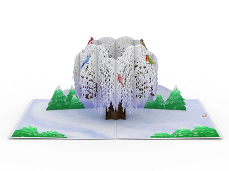 Winter Willow Pop-Up Card