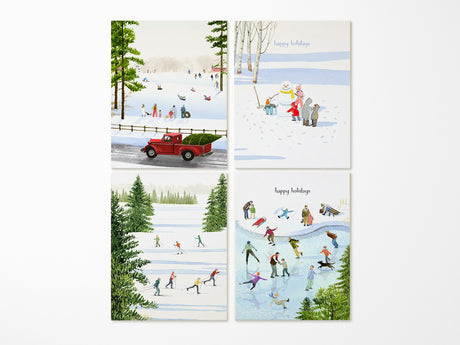Winter Wonderland Holiday Greeting Cards, Box of 8 Assorted