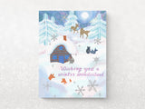 Winter Wonderland Snowy Landscape Holiday Greeting Cards - Set of 8