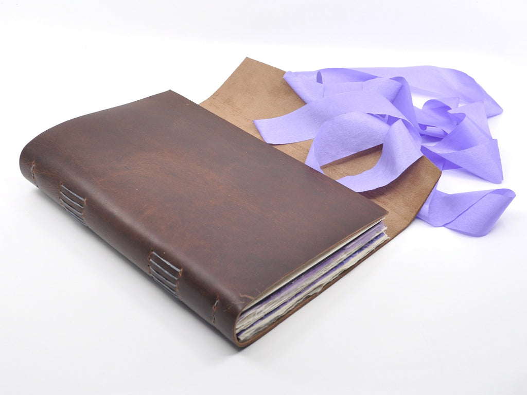 Wisteria One of a Kind Leather Journal