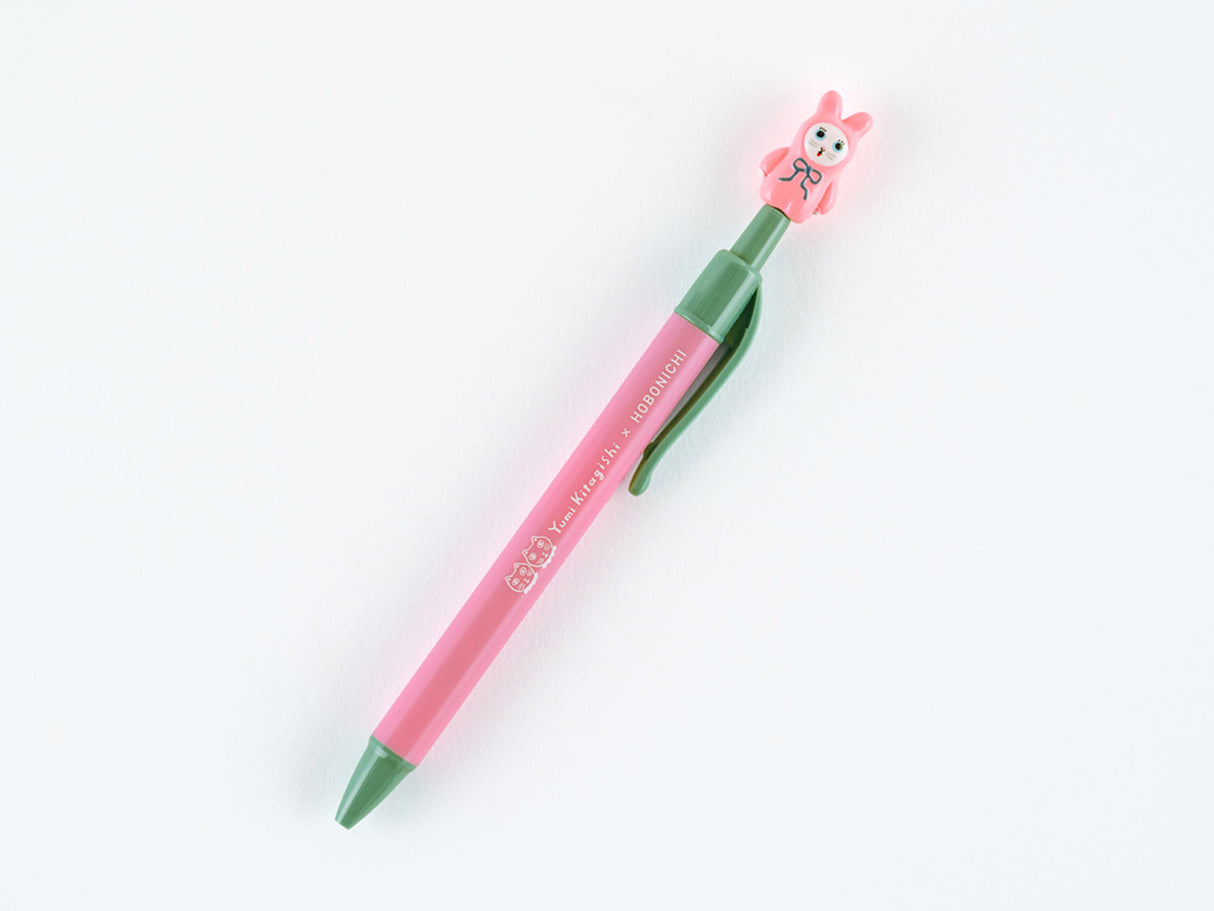 Yumi Kitagishi: Ballpoint Pen - White Cat Bunny