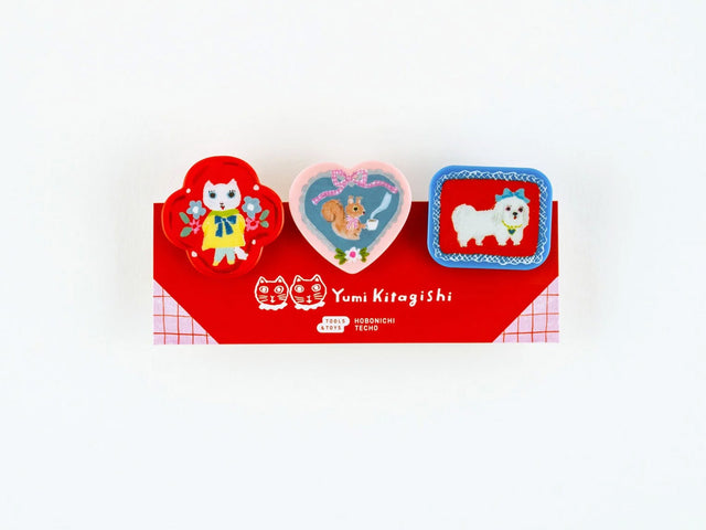 Yumi Kitagishi Clips - Set of 3