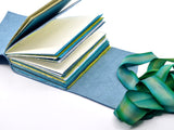 Blue Water Lily One of a Kind Leather Journal