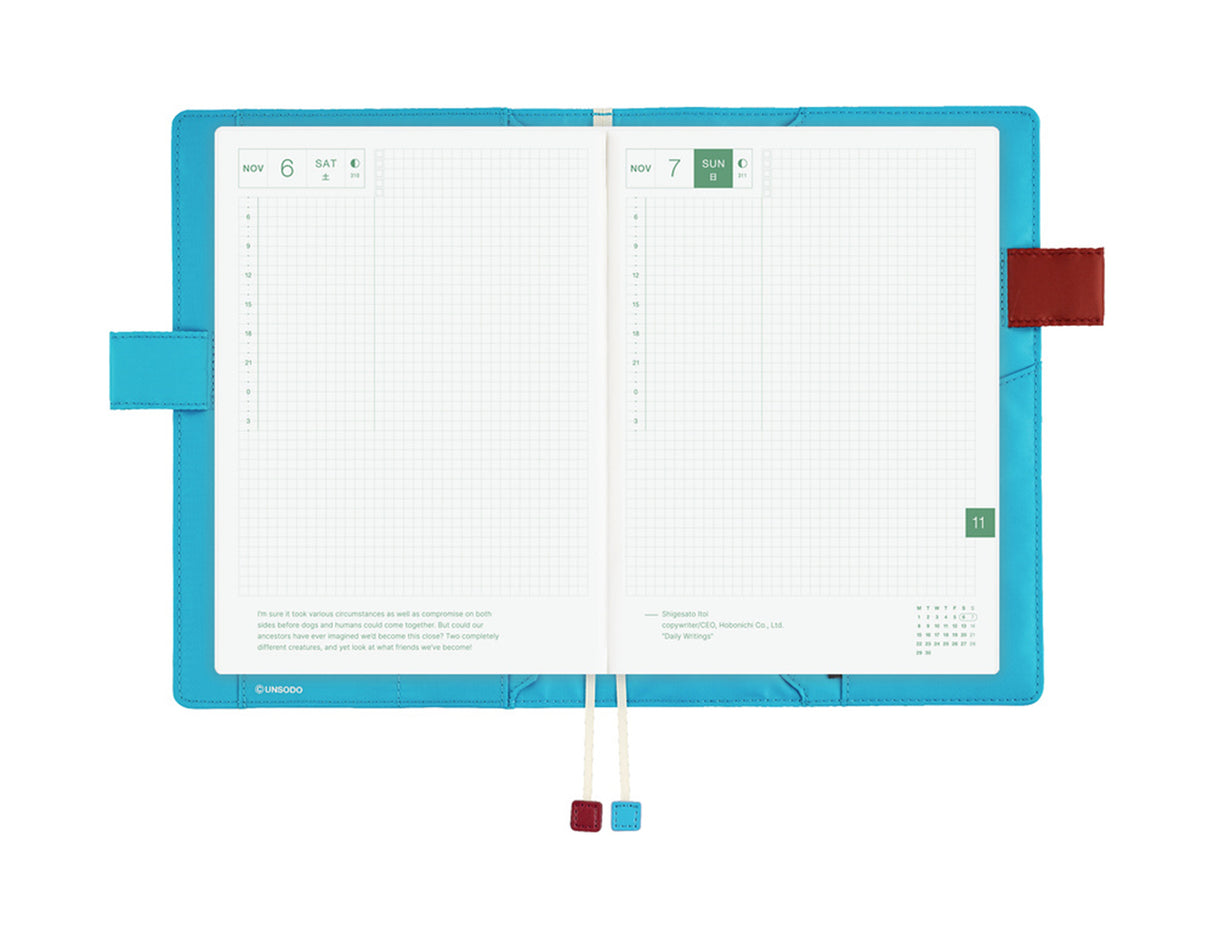 Hobonichi Techo A5 Cousin Cover - Unsodo: Shin-Bijutsukai Flower