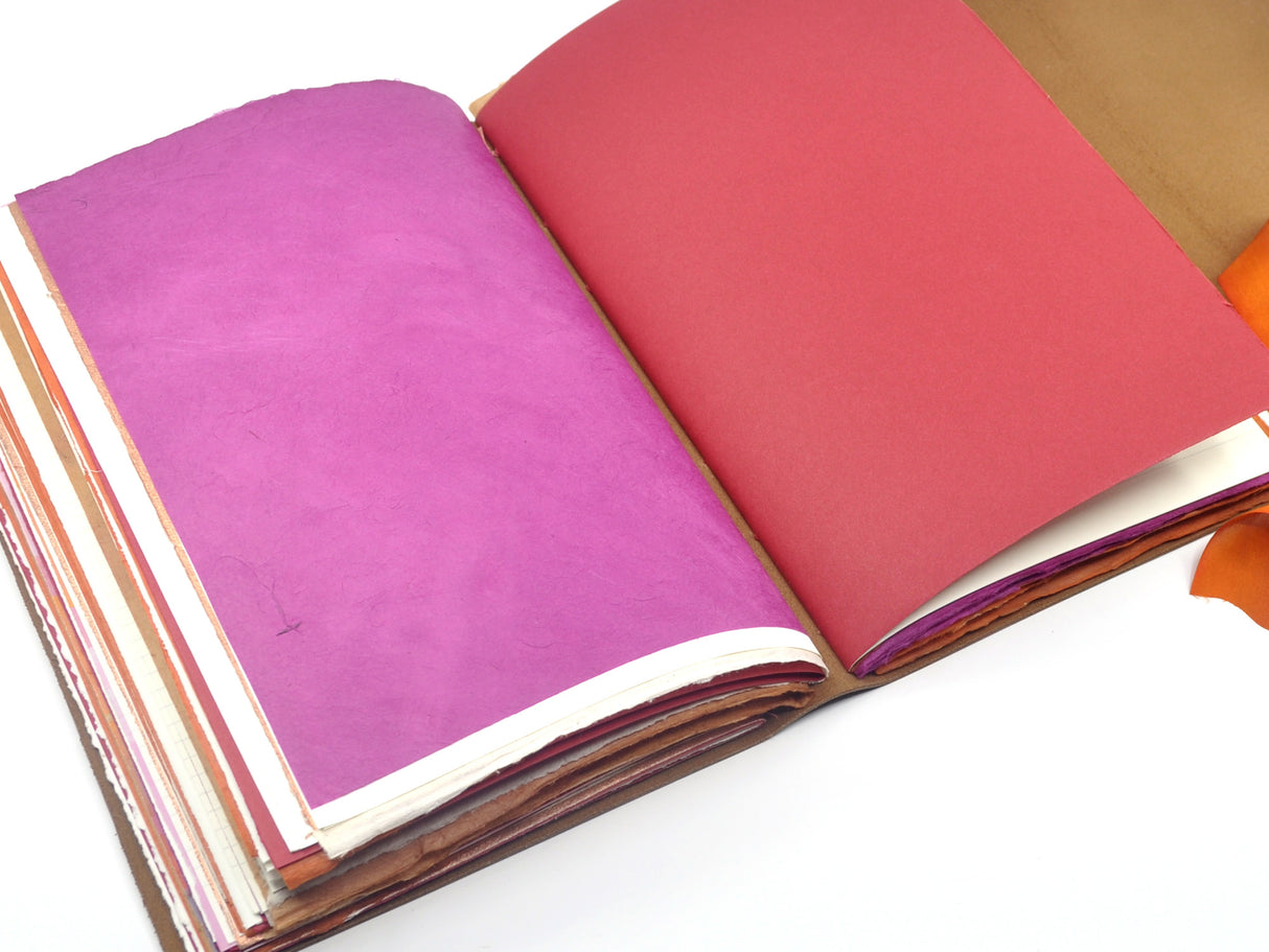 Sunset One of a Kind Leather Journal