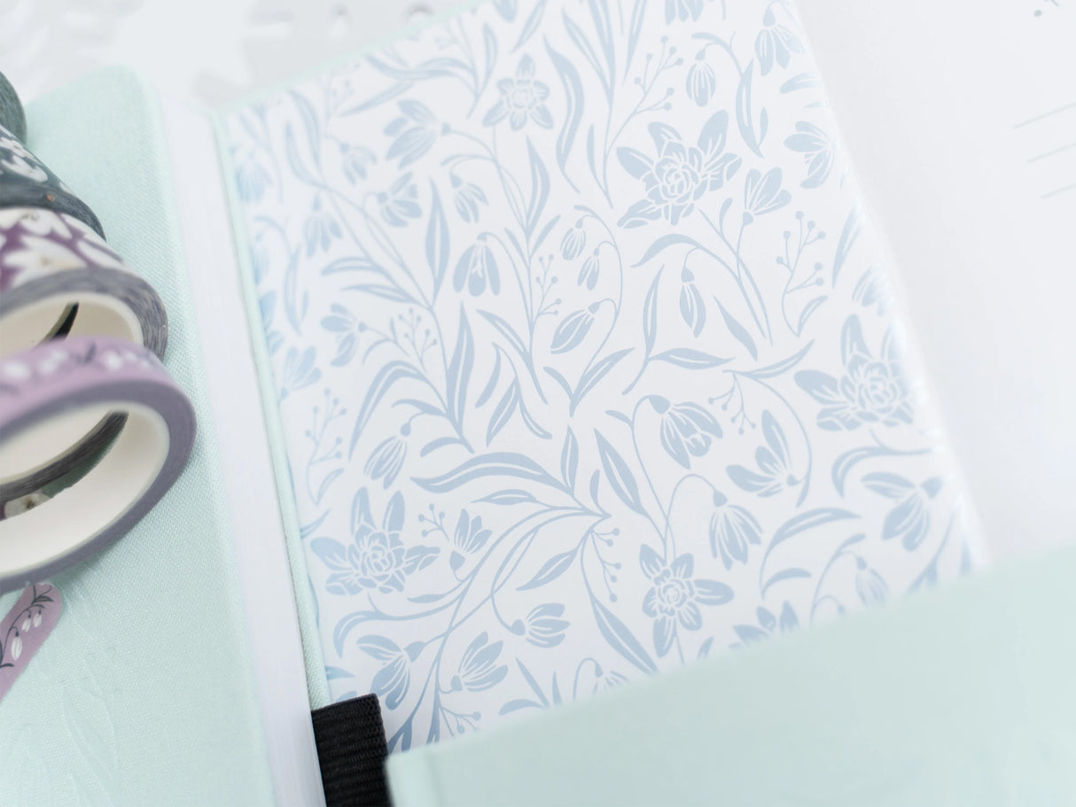 Snowdrops B5 Dot Grid Journal