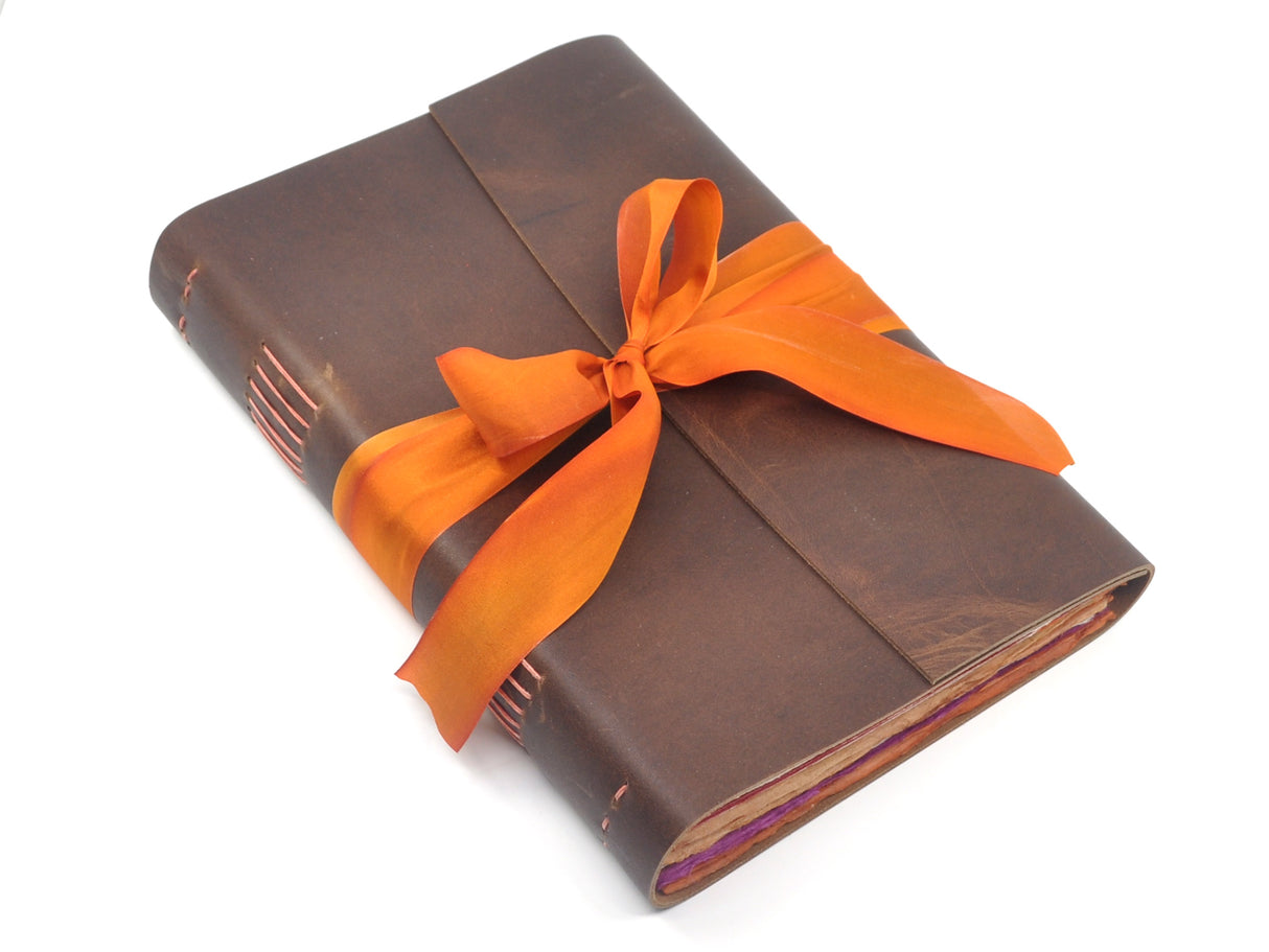 Sunset One of a Kind Leather Journal