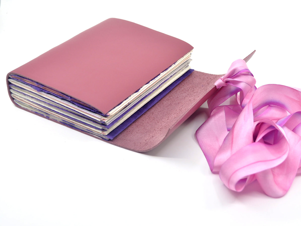 Hibiscus One of a Kind Leather Journal