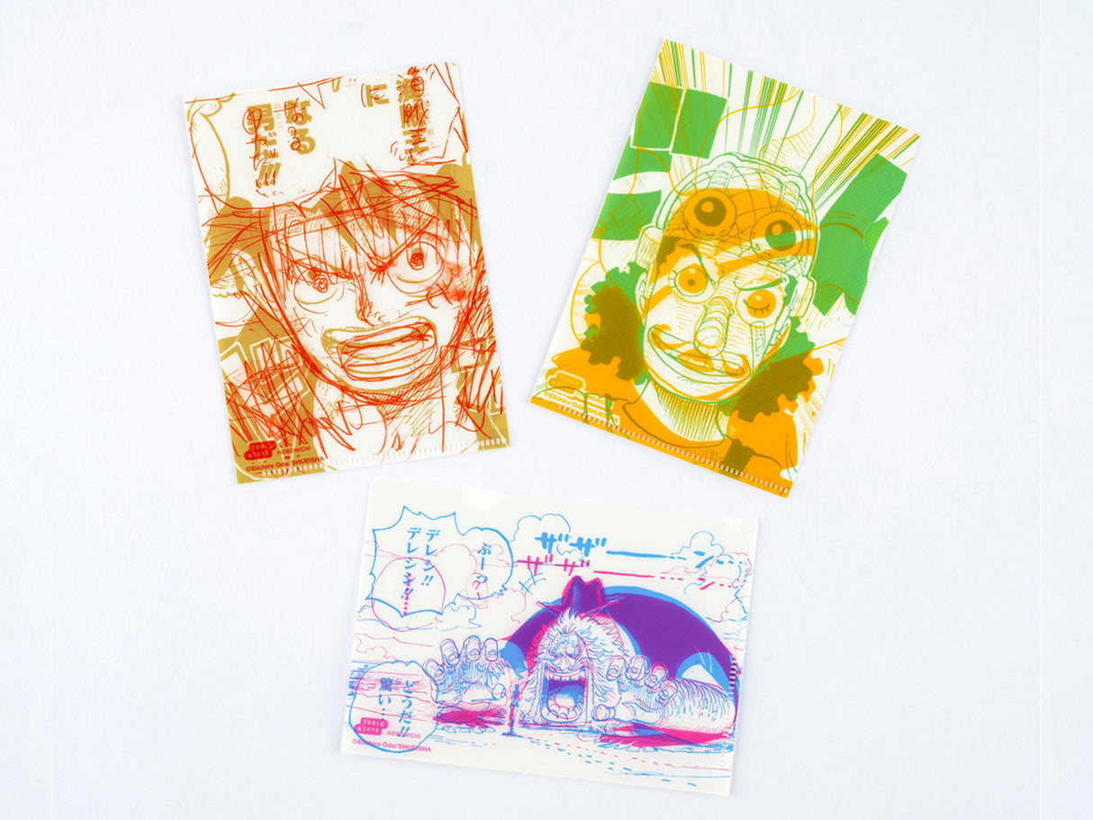 October ONE PIECE magazine: Hobonichi Clear Folder Set of 3 for A6 Size
