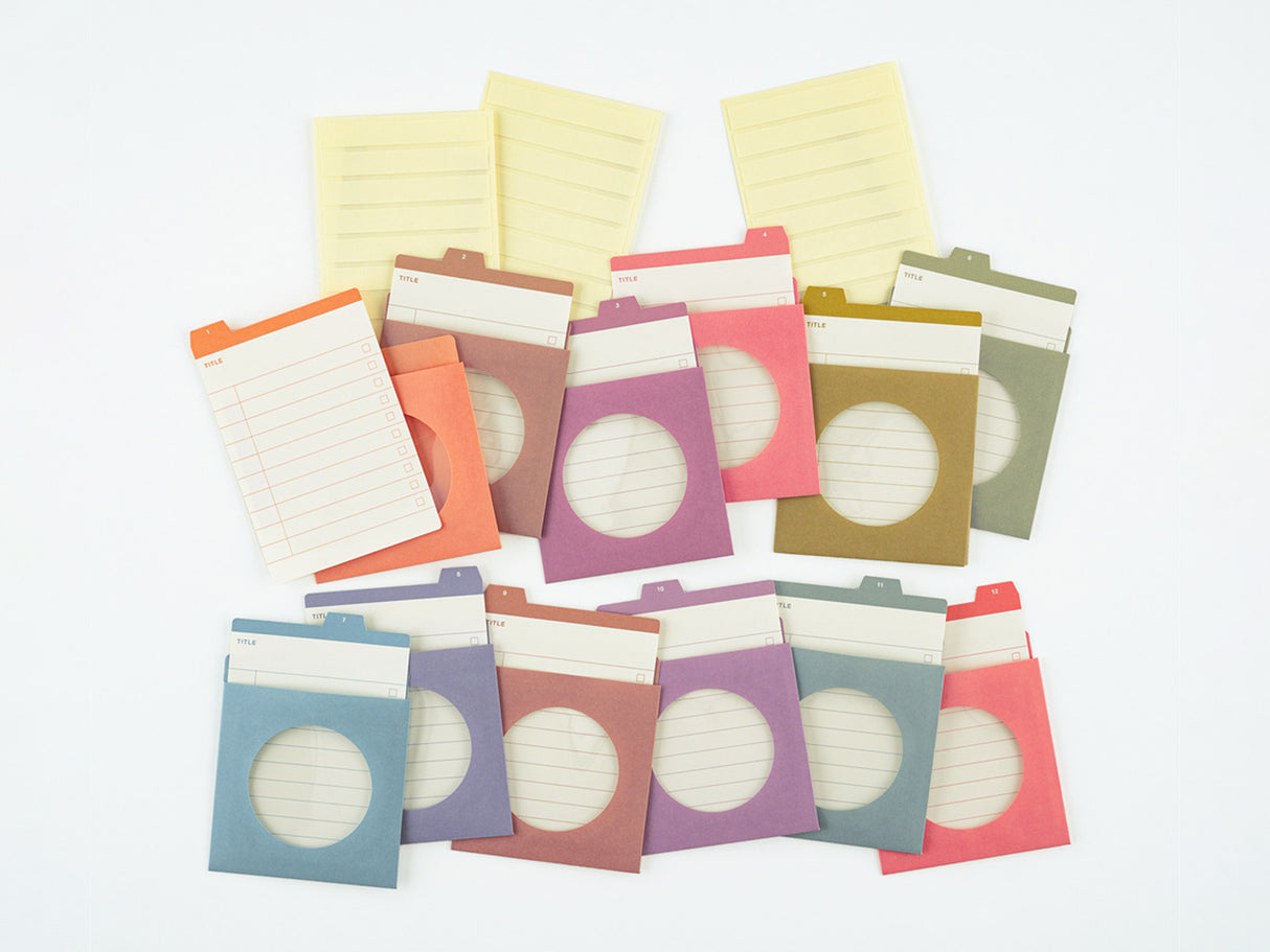 TSUKI no IRO: 12 Month Index Pockets
