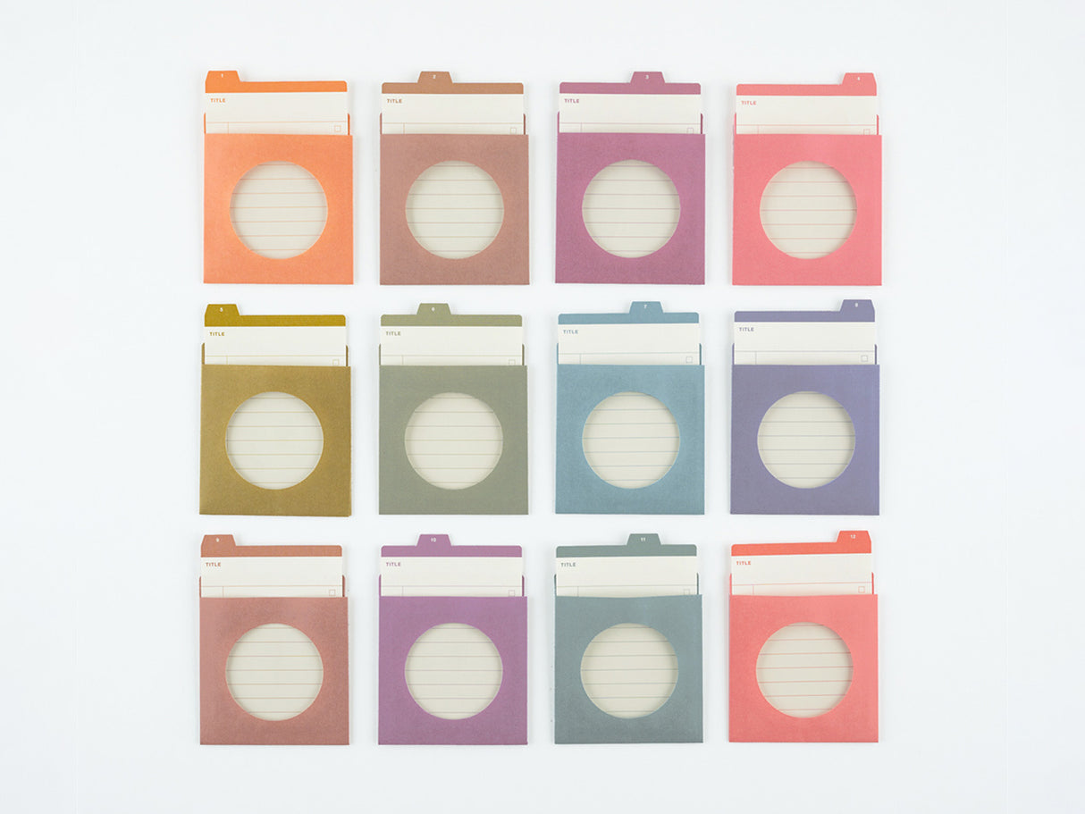 TSUKI no IRO: 12 Month Index Pockets