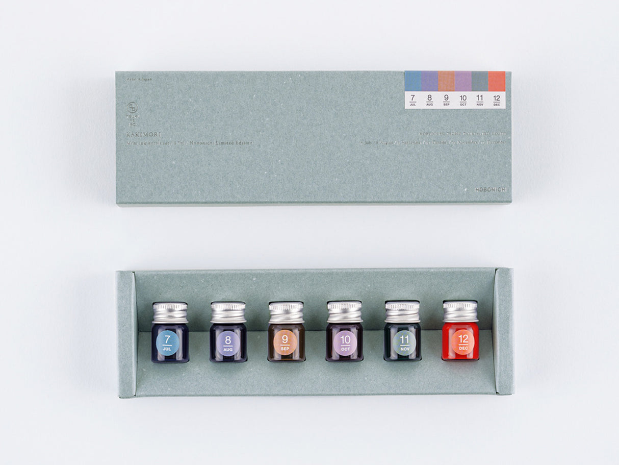 Kakimori x TSUKI no IRO: Mini Ink Bottle Set (Jul-Dec)