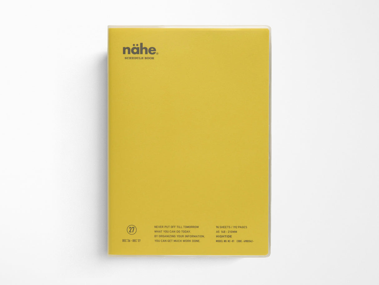 Hightide 2027 Weekly Schedule Book Nähe A5 Vertical