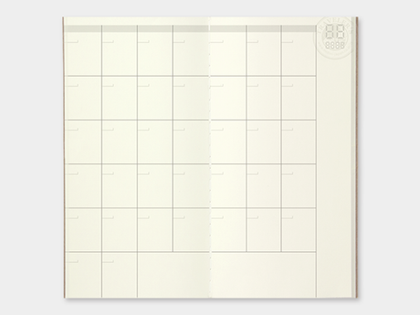 017 Free Diary Monthly Refill TRAVELER'S Notebook - Regular Size