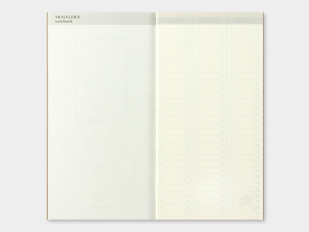 018 Free Diary Weekly Refill TRAVELER'S Notebook - Regular Size