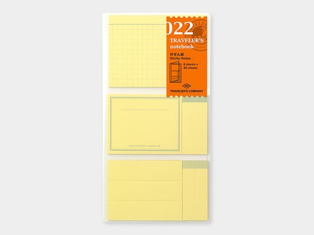 022 Sticky Notes TRAVELER'S Notebook - Regular Size
