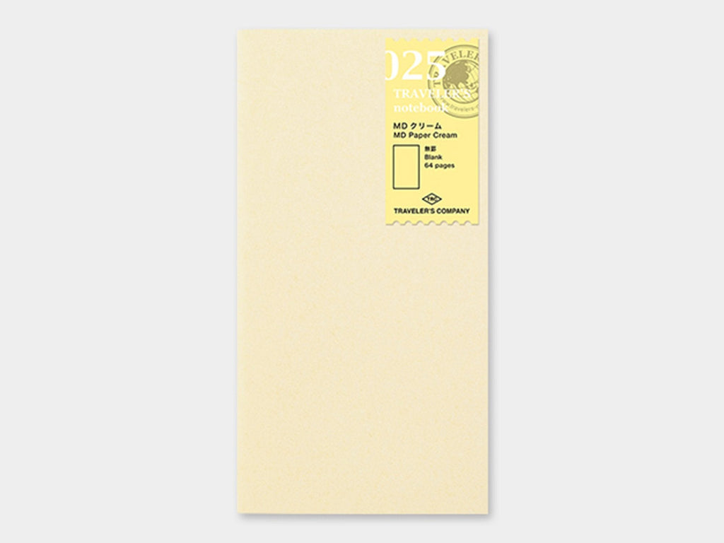025 MD Paper Cream Refill TRAVELER'S Notebook - Regular Size