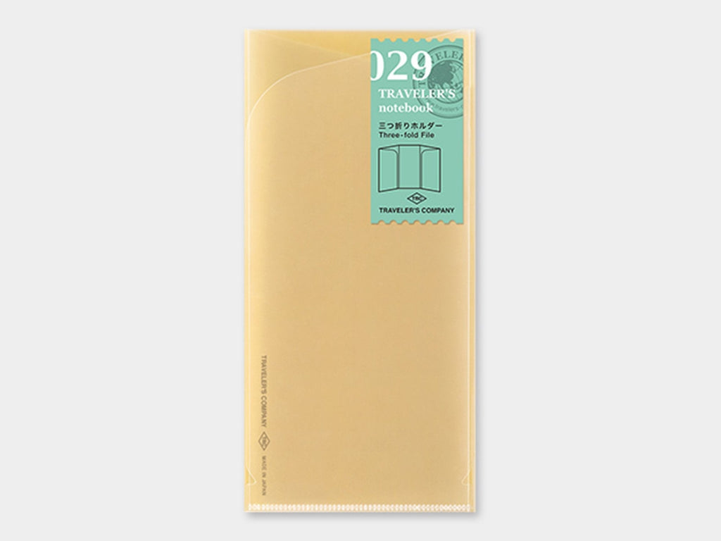 029 Three-Fold File TRAVELER'S Notebook - Regular Size