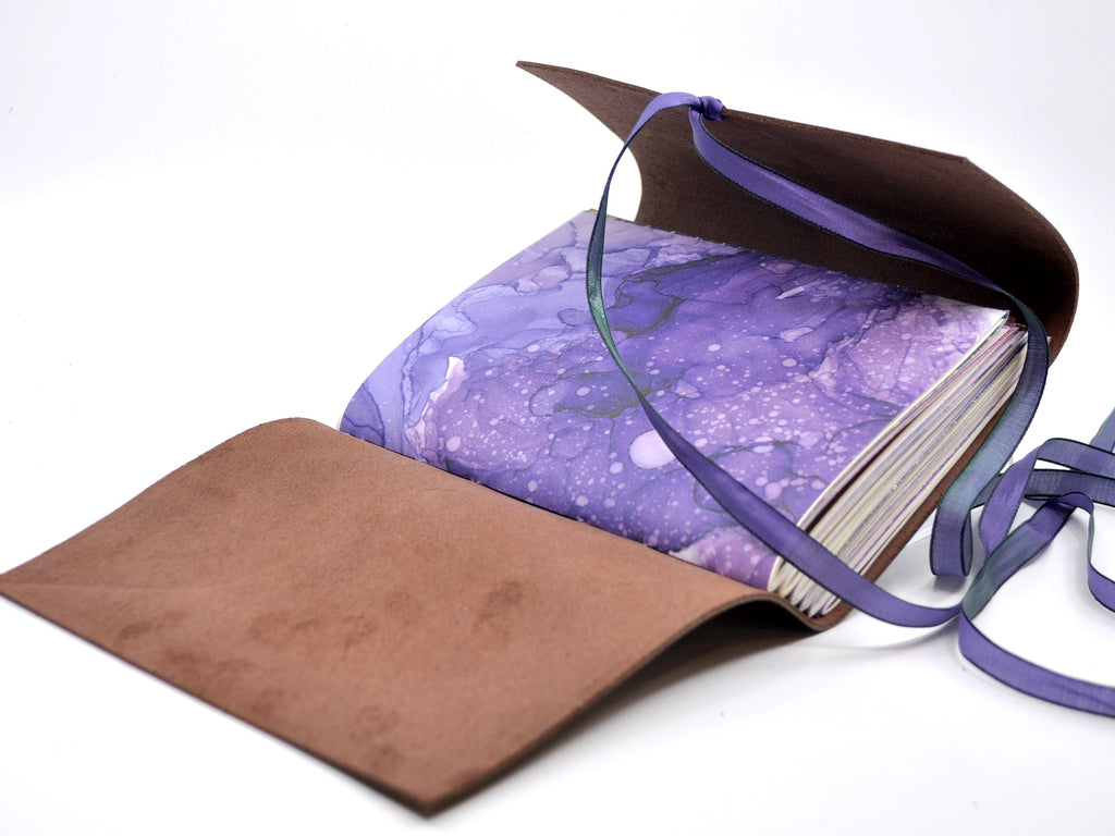 Amethyst One of a Kind Leather Journal