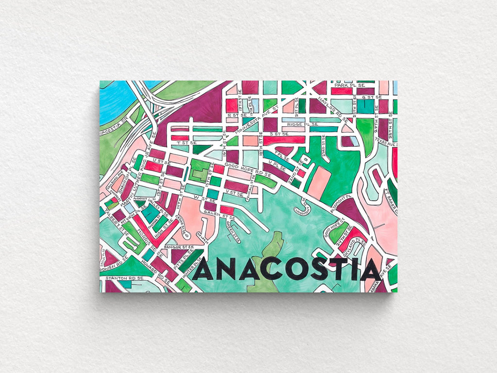 Anacostia Art Map Greeting Card