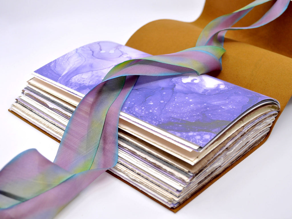 Aurora Borealis One of a Kind Leather Journal