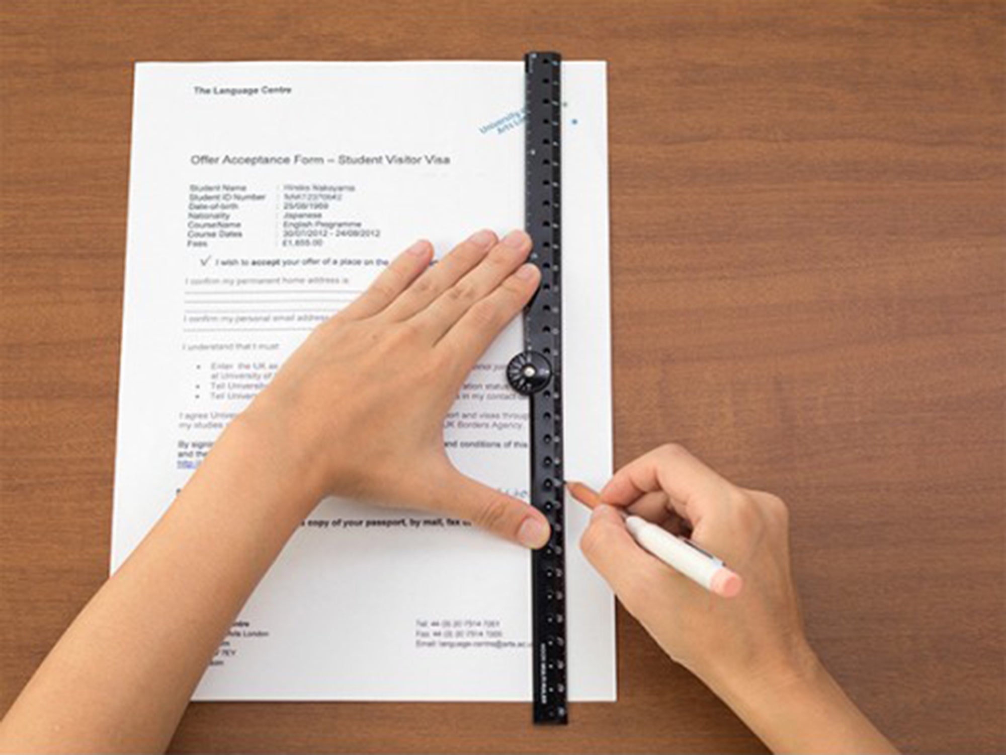 Black Folding Multi Ruler 30 CM – Jenni Bick Custom Journals