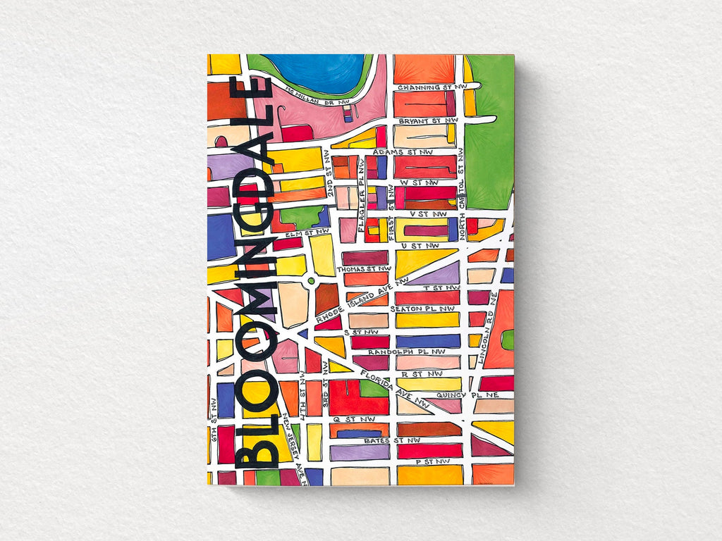 Bloomingdale Art Map Greeting Card