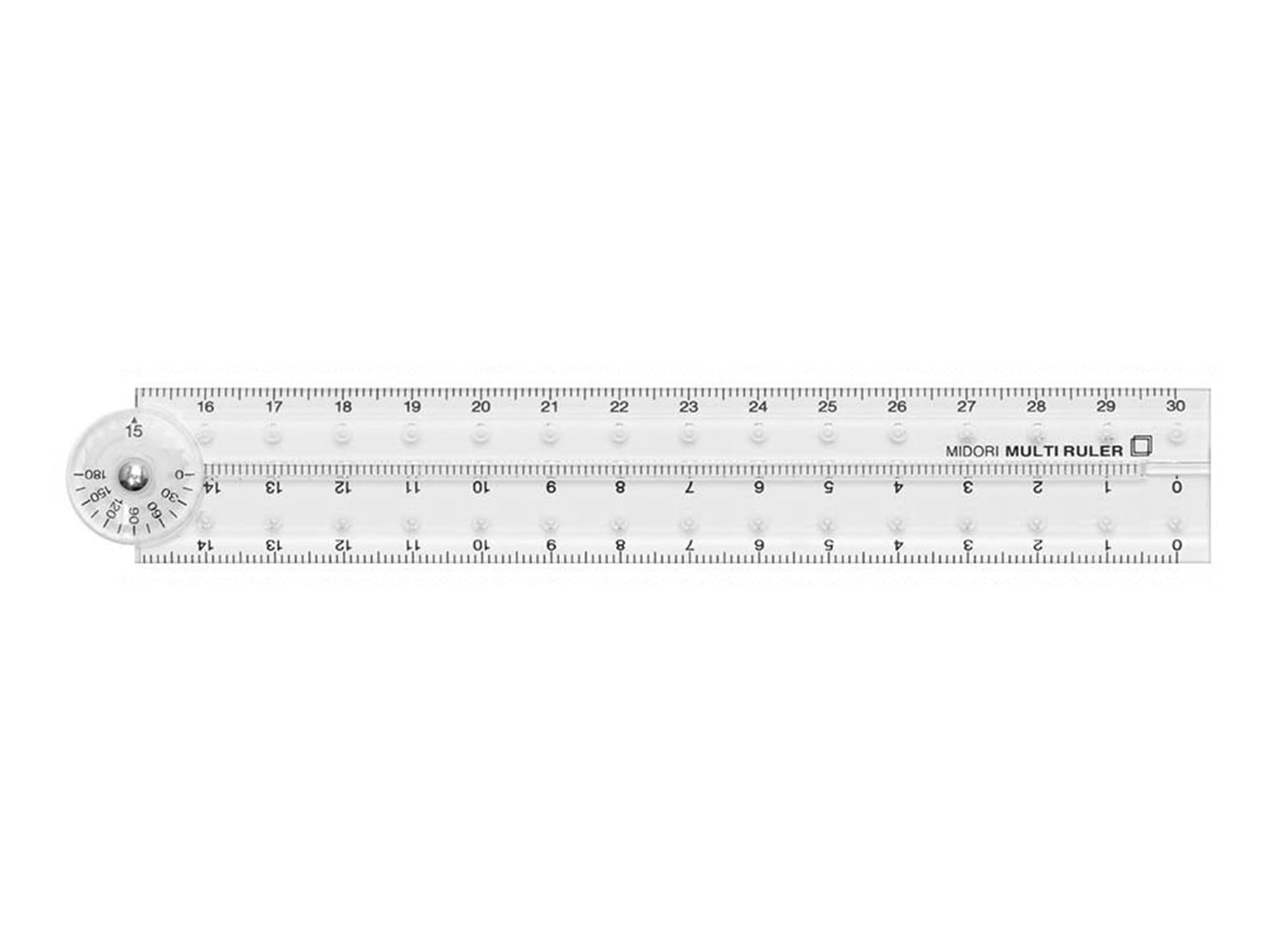Midori Multi Ruler - 30 cm, Clear