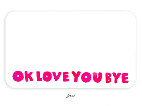 E. Frances Little Notes® - Okloveyoubye