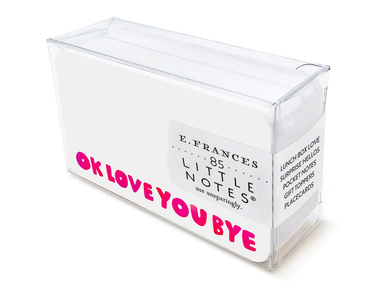 E. Frances Little Notes® - Okloveyoubye