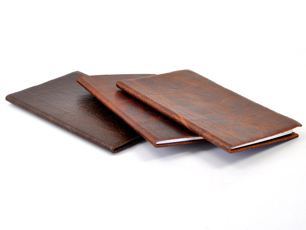 Essential Leather Pocket Notebook Set of 3