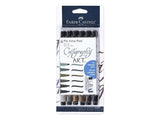 Faber Castell Pitt Calligraphy Pens, Set of 6 Neutrals
