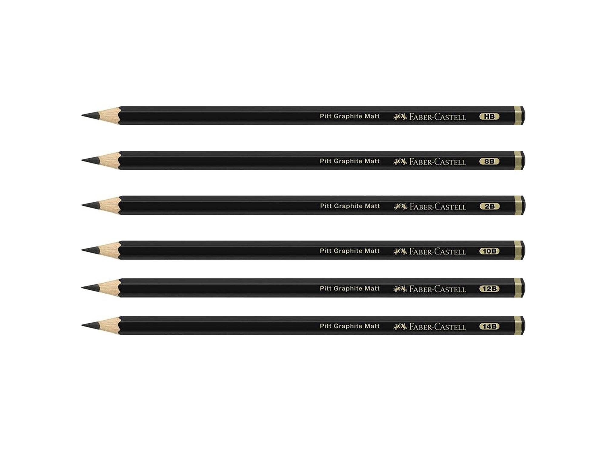 Faber Castell Pitt Graphite Matte Pencils, Open Stock