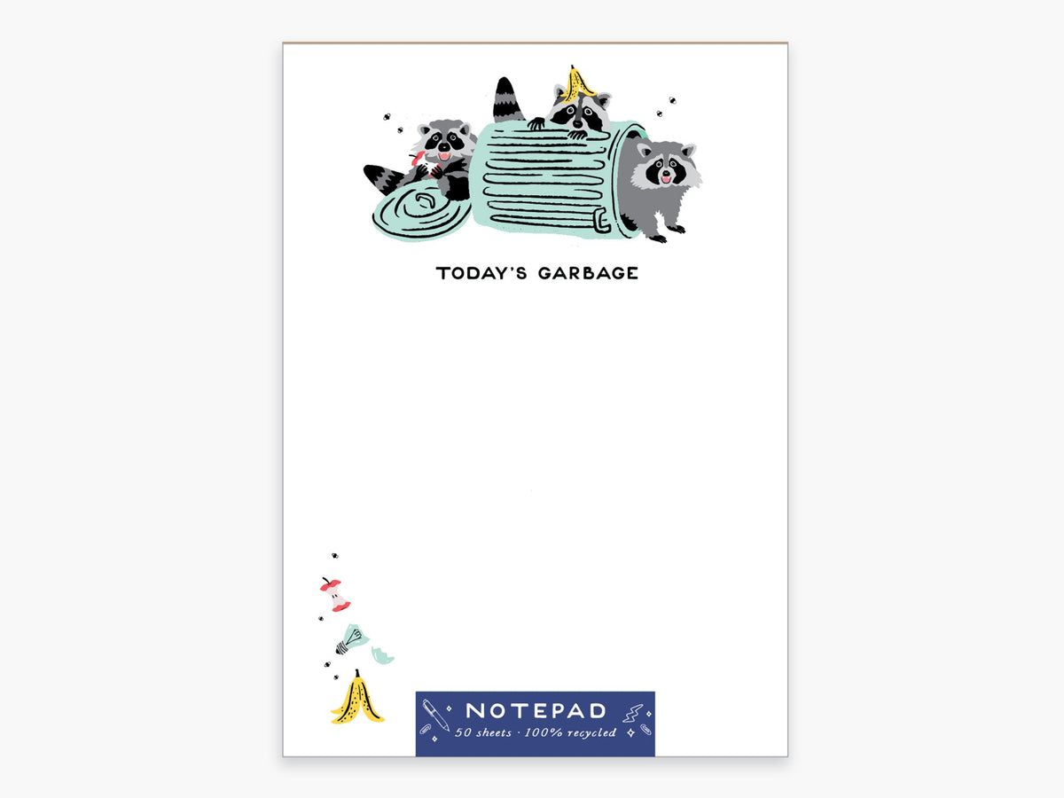 Garbage Notebook Garbage Raccoons Notepad – Jenni Bick Custom Journals