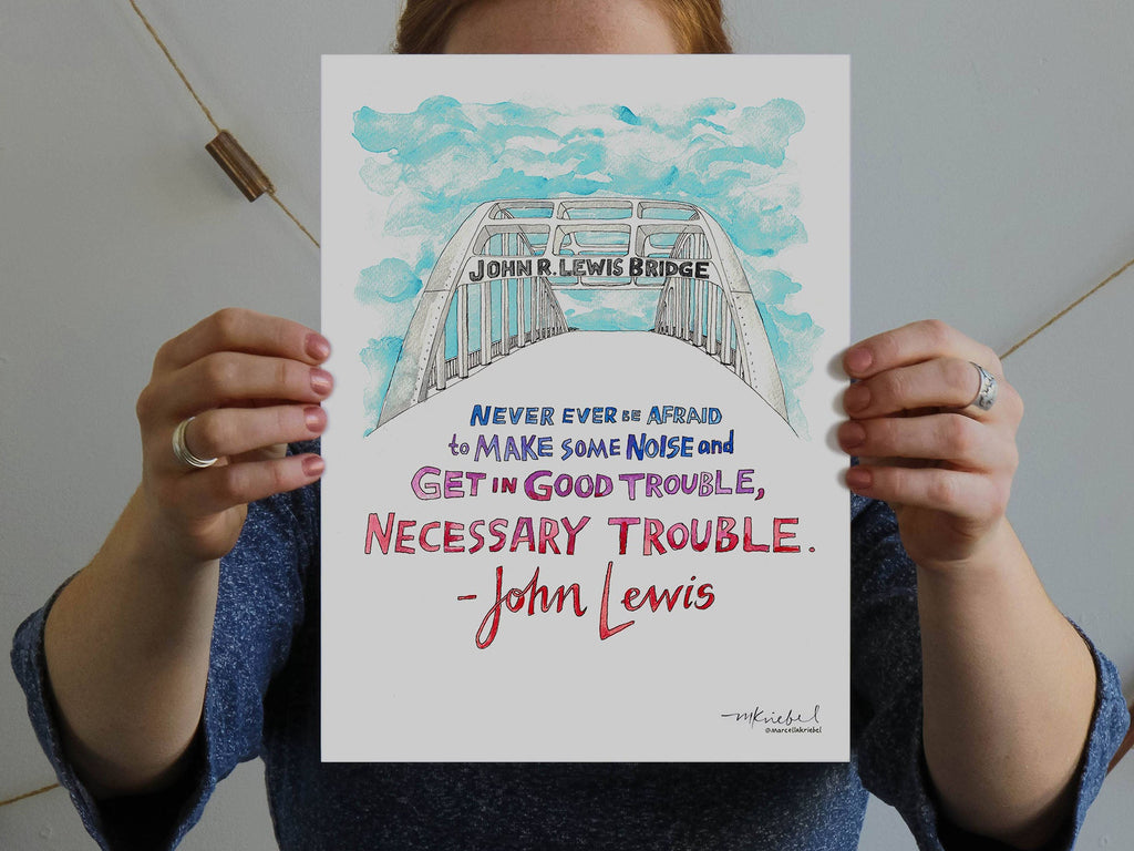 Good Trouble John Lewis Poster
