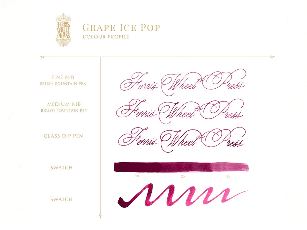 Grape Ice Pop Fountain Pen Ink