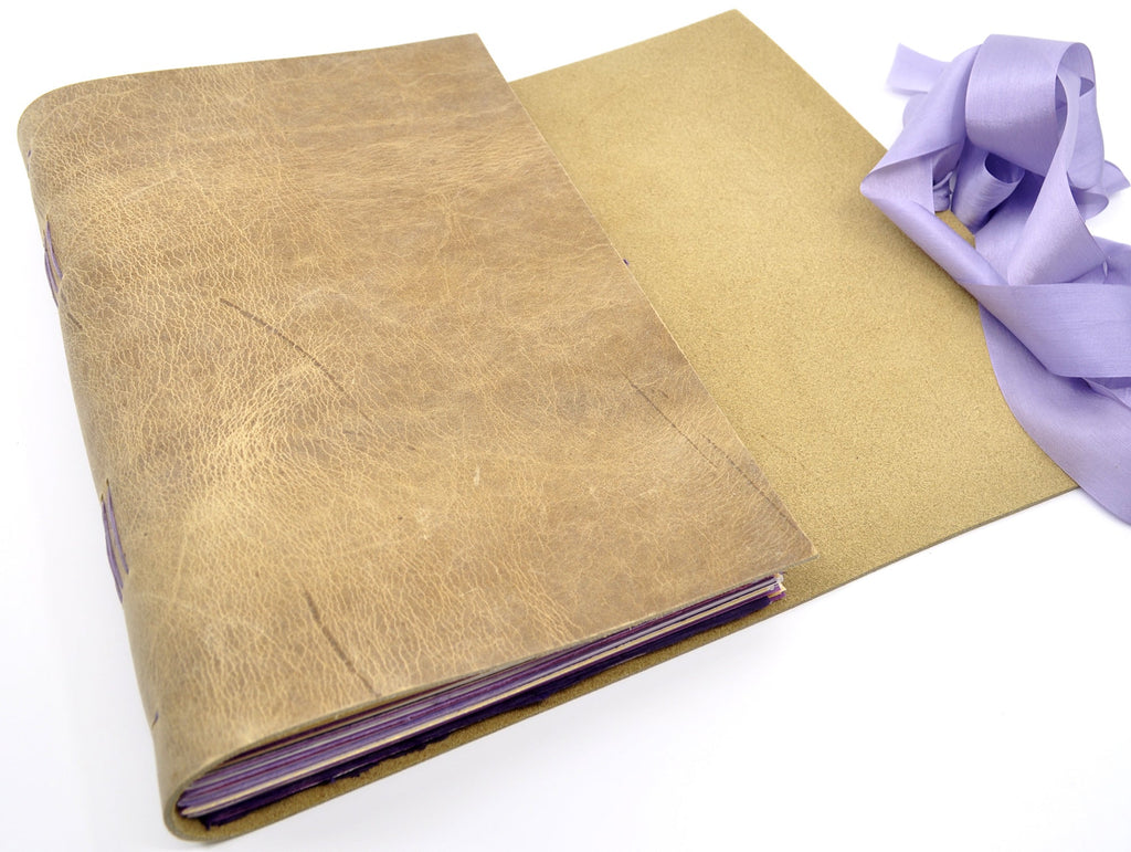 Hyacinth One of a Kind Leather Journal