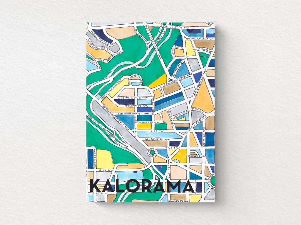 Kalorama Art Map Greeting Card