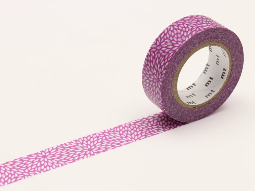 MT Masking Tape - 15 mm Petals Mujinagiku Sumire Violet