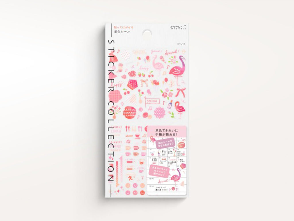 Midori Color Stickers - Pink