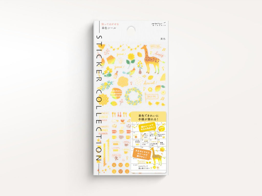 Midori Color Stickers - Yellow