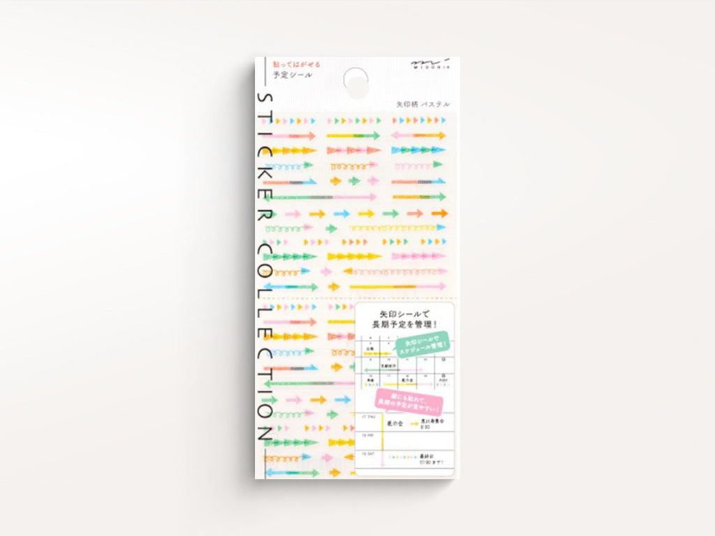 Midori Stickers for Diary Pages - Pastel Arrow