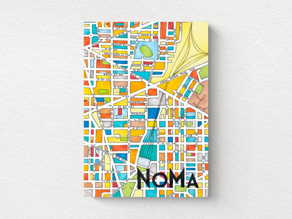 NoMa Art Map Greeting Card