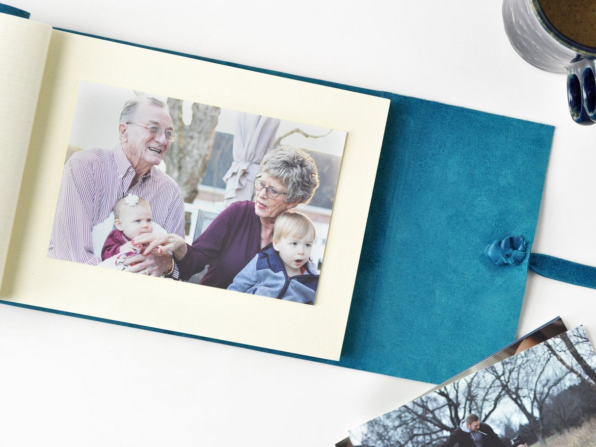 Ophelia Blue Leather Photo Album